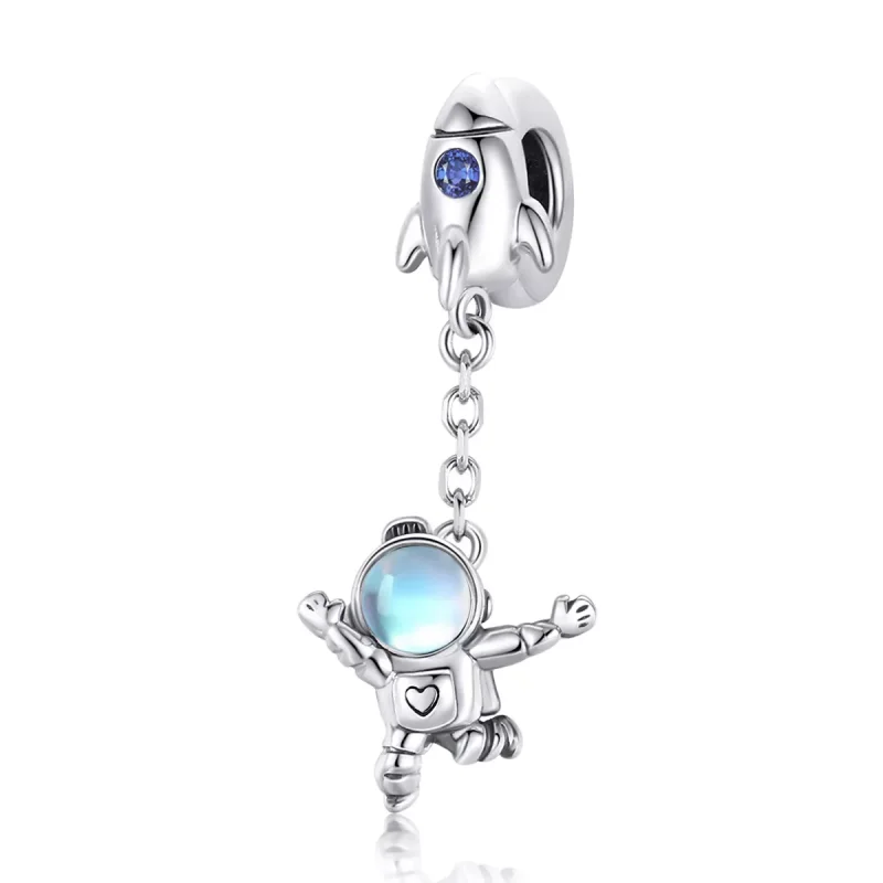 (resim) Pandora tarzı Uzay Gemisi ve Astronot Sallantılı Charm - SCC1695