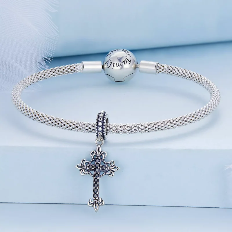 (resim) Pandora tarzı Vintage Haç Askı - BSC669 - Görüntüle 3