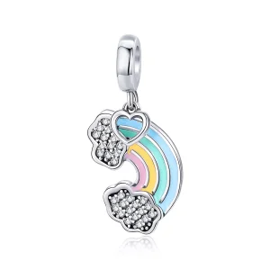 (resim) Pandora tarzı Yağmurdan Sonra Gökkuşağı Sallantılı Charm - SCC905