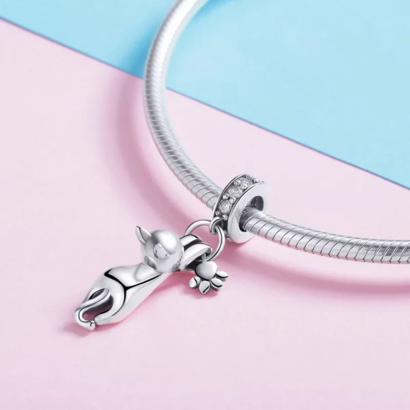 (resim) Pandora tarzı Yapışkan Kedi Sallantılı Charm - SCC930 - Görüntüle 4