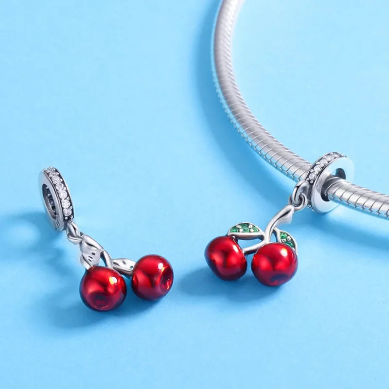 (resim) Pandora tarzı Yaz Kirazları Sallantılı Charm - SCC784 - Görüntüle 4