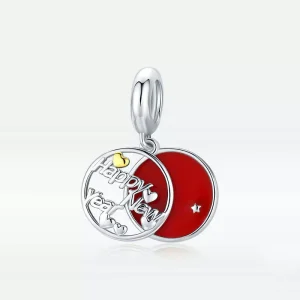(resim) Pandora tarzı Yeni Yılın Kutlu Olsun Sallantılı Charm - SCC1718