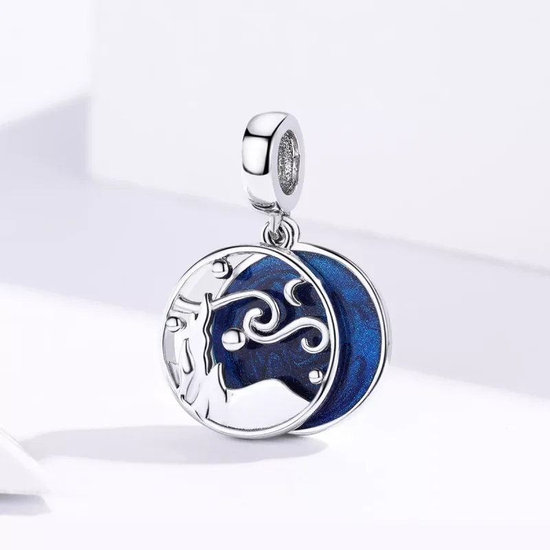 (resim) Pandora tarzı Yıldızlı Gökyüzü Sallantılı Charm - SCC1389 - Görüntüle 2