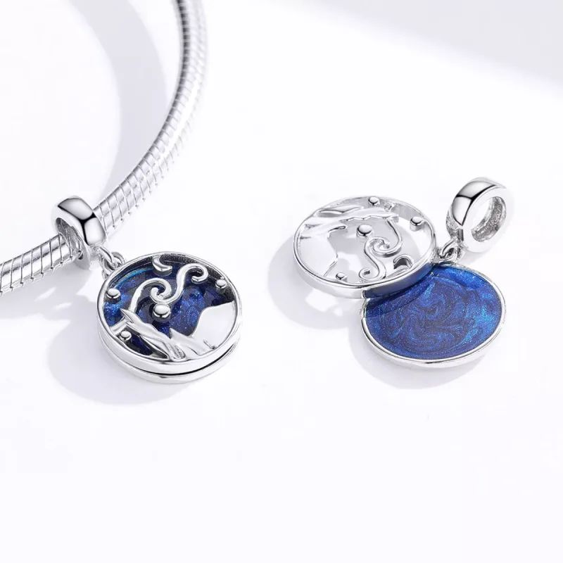 (resim) Pandora tarzı Yıldızlı Gökyüzü Sallantılı Charm - SCC1389 - Görüntüle 3