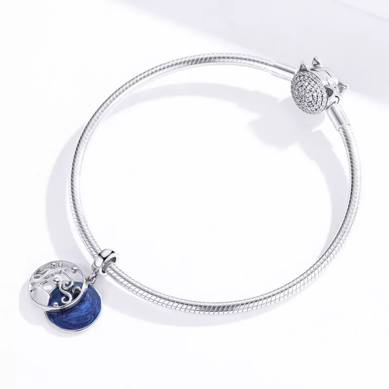 (resim) Pandora tarzı Yıldızlı Gökyüzü Sallantılı Charm - SCC1389 - Görüntüle 4