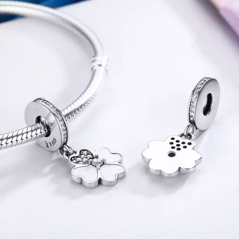 (resim) Pandora tarzı Yonca Sallantılı Charm - SCC259 - Görüntüle 4