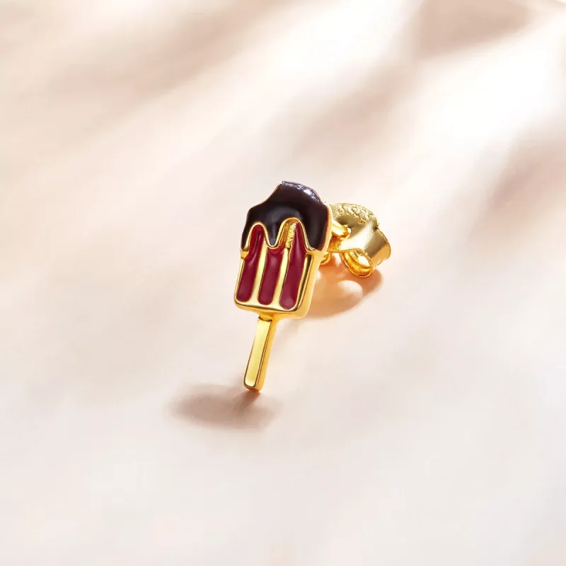 (resim) Pandora tarzı 14k altın kaplama Popsicle Çi̇vi̇ küpeler - SCE1164 - Görüntüle 2