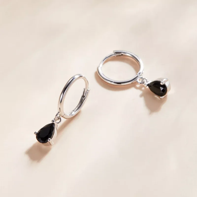 (resim) Pandora tarzı Düşürmek Sallantılı Küpe - SCE1018-BK - Görüntüle 3