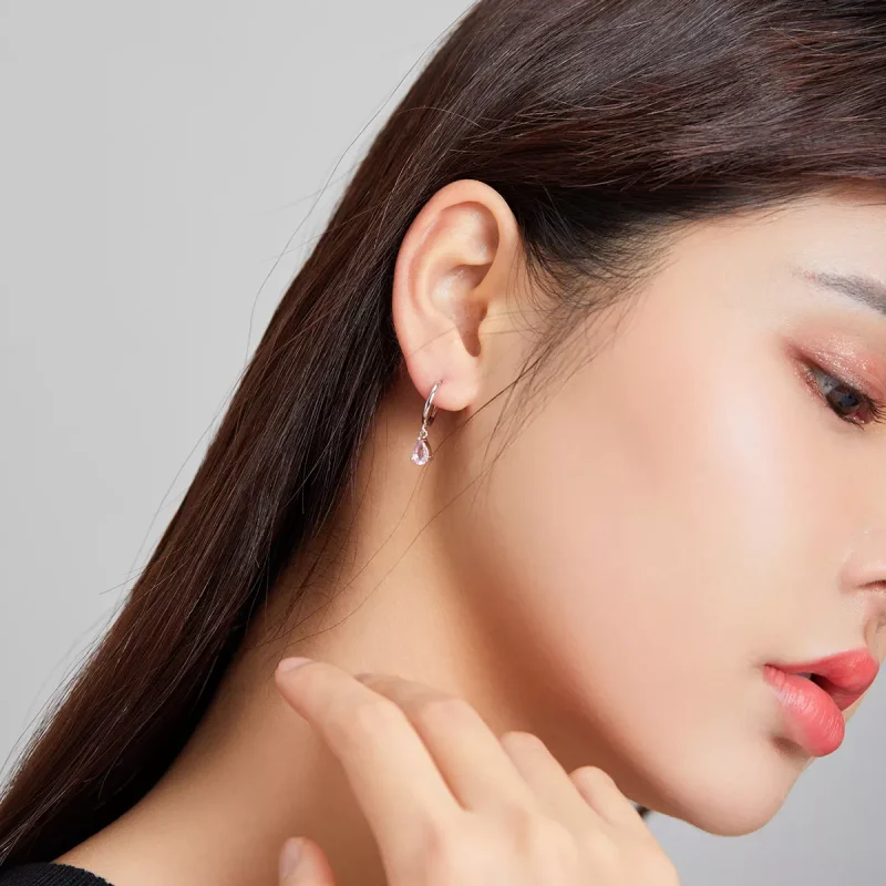 (resim) Pandora tarzı Düşürmek Sallantılı Küpe - SCE1018-PK - Görüntüle 4