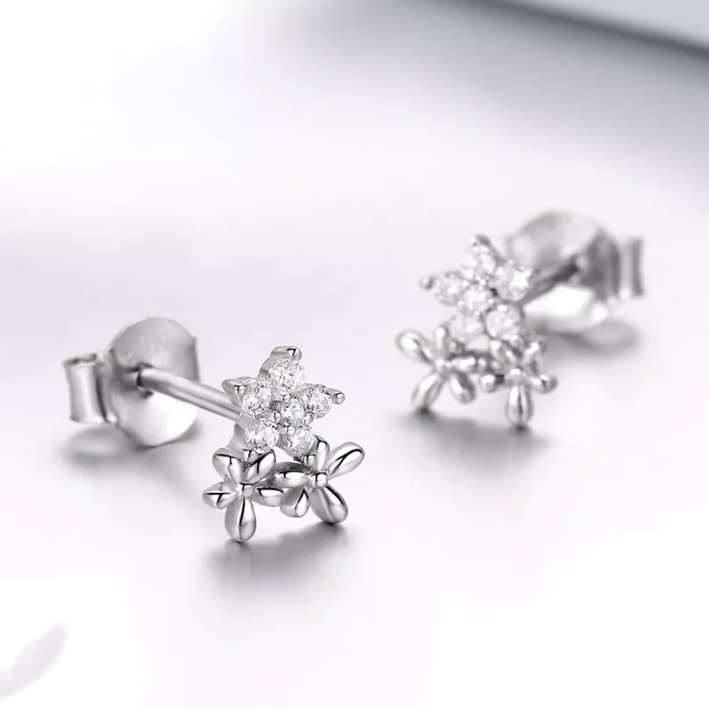 (resim) Pandora tarzı Gypsophila Çi̇vi̇ küpeler - BSE030 - Görüntüle 3