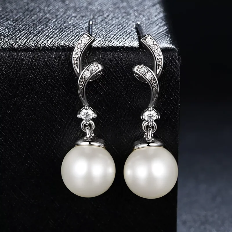 (resim) Pandora tarzı İnci Sallantılı Küpe - SCE035 - Görüntüle 6