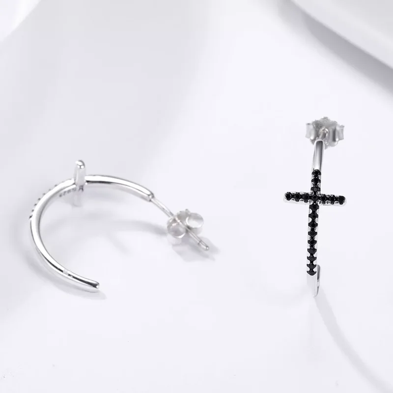 (resim) Pandora tarzı Modern Haç Sallantılı Küpe - SCE262 - Görüntüle 4