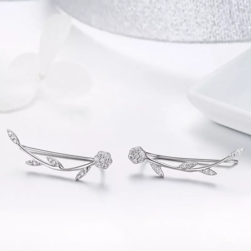 (resim) Pandora tarzı Parlayan Yapraklar Çi̇vi̇ küpeler - SCE266 - Görüntüle 4