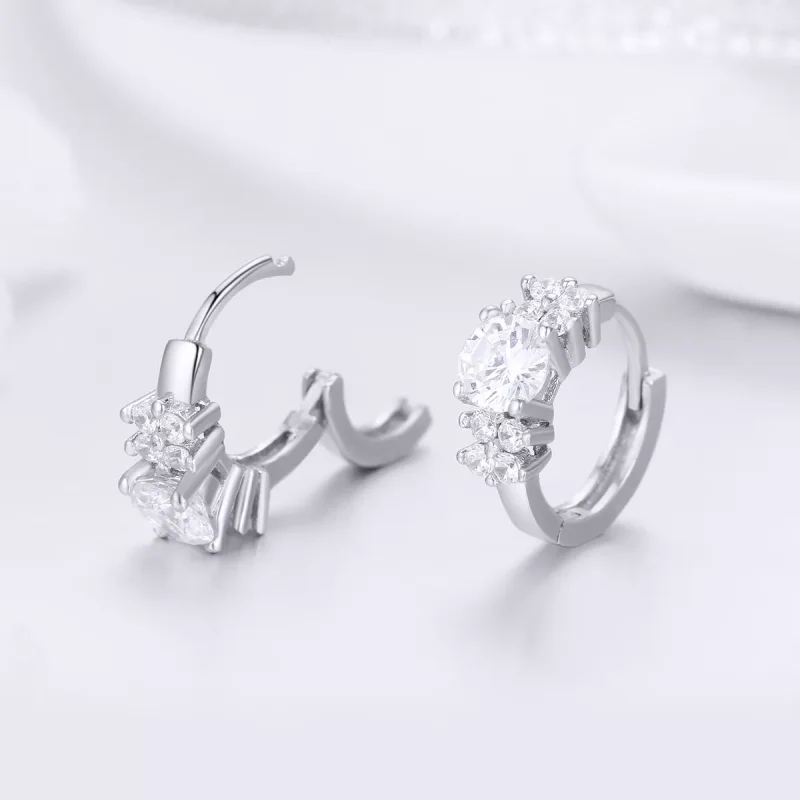 (resim) Pandora tarzı Romantik Parlaklık Halka Küpe - SCE485 - Görüntüle 4