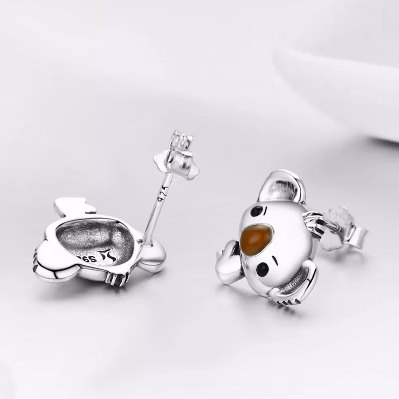 (resim) Pandora tarzı sevimli koala Çi̇vi̇ küpeler - SCE381 - Görüntüle 5