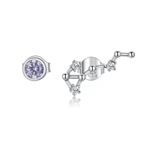 (resim) Pandora tarzı Yıldızlı Gökyüzü Çi̇vi̇ küpeler - SCE912-8