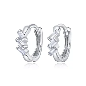 (resim) Pandora Stili Geometrik Hoop Küpe - SCE1037