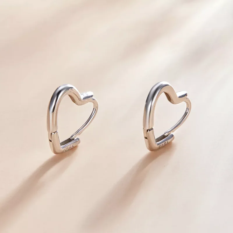 (resim) Pandora Stili Metal Kalp Küpe Halkaları - SCE1174-A - Görüntüle 2