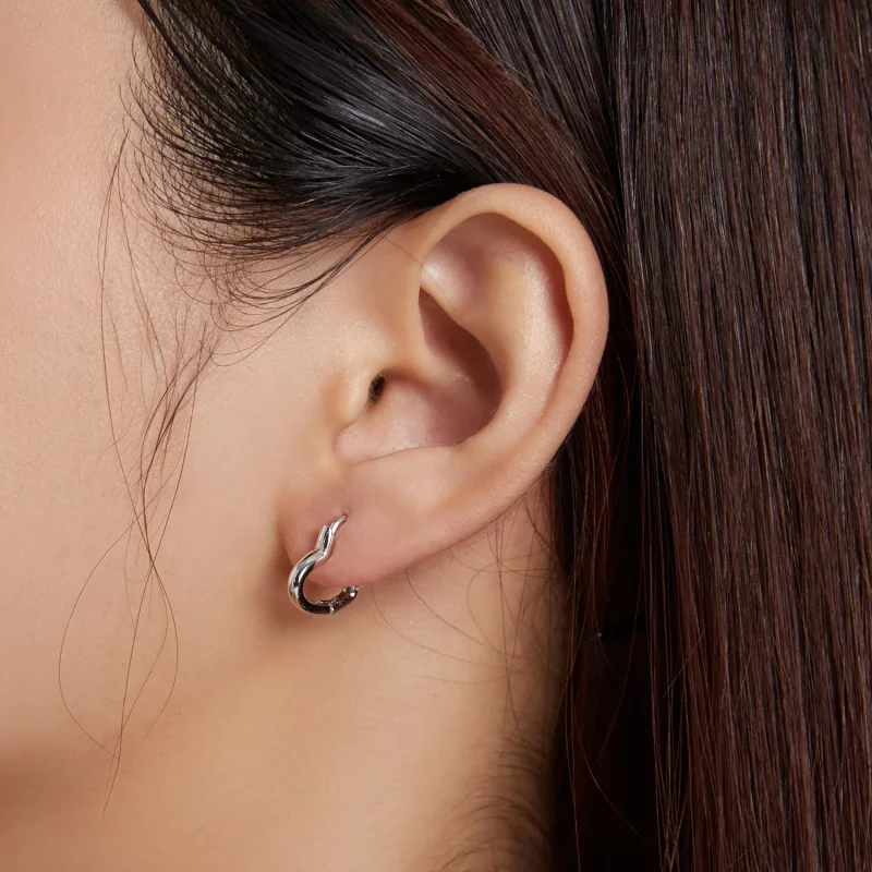 (resim) Pandora Stili Metal Kalp Küpe Halkaları - SCE1174-A - Görüntüle 4