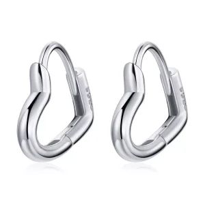 (resim) Pandora Stili Metal Kalp Küpe Halkaları - SCE1174-A