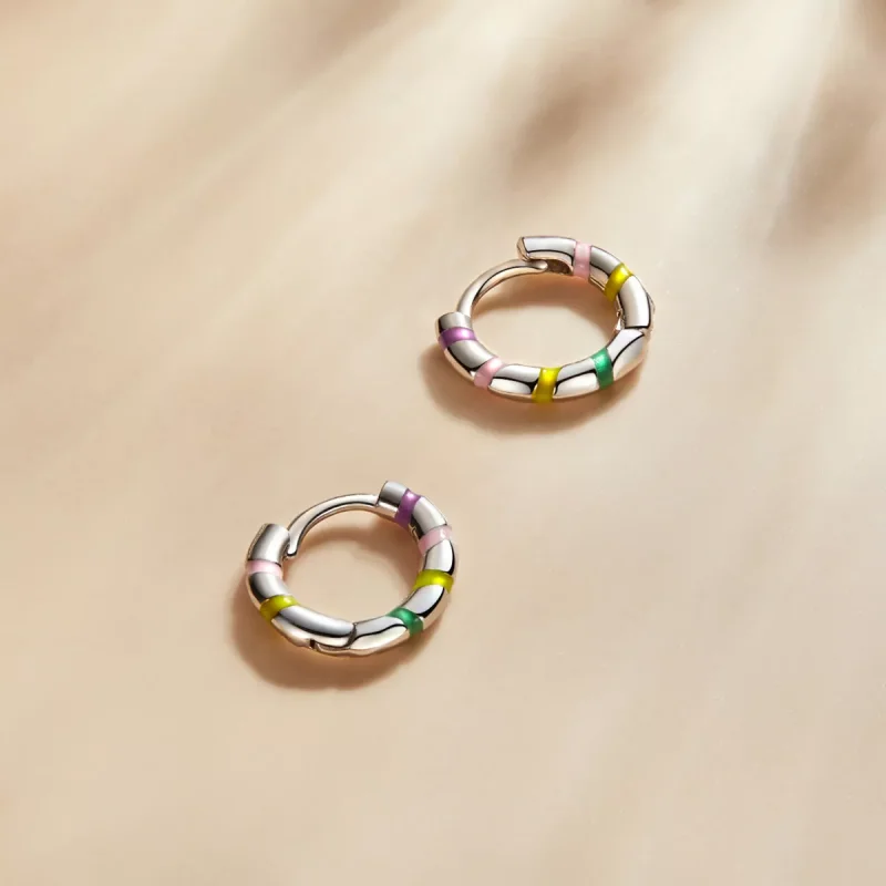 (resim) Pandora Stili Mini Kurdele Küpe - SCE1284 - Görüntüle 2