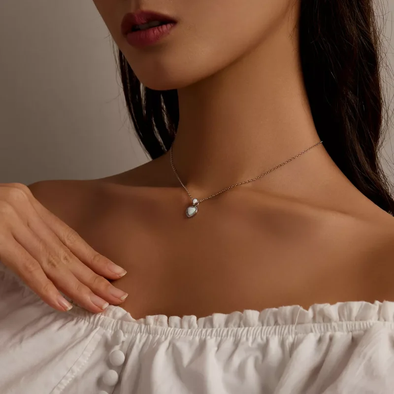 (resim) Pandora Stili Opal Aşk Kolye - BSN243 - Görüntüle 8