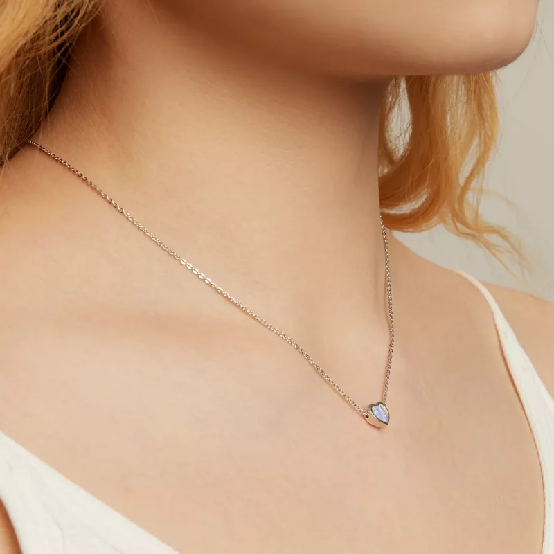 (resim) Pandora Stili Opal Aşk Kolye - SCN471 - Görüntüle 6