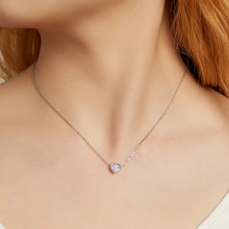 (resim) Pandora Stili Opal Aşk Kolye - SCN471 - Görüntüle 7