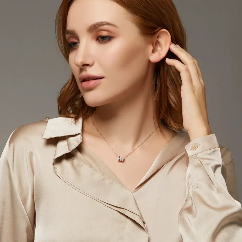 (resim) Pandora Stilinde Romantik Yılan Kalp Kolye - BSN150 - Görüntüle 9