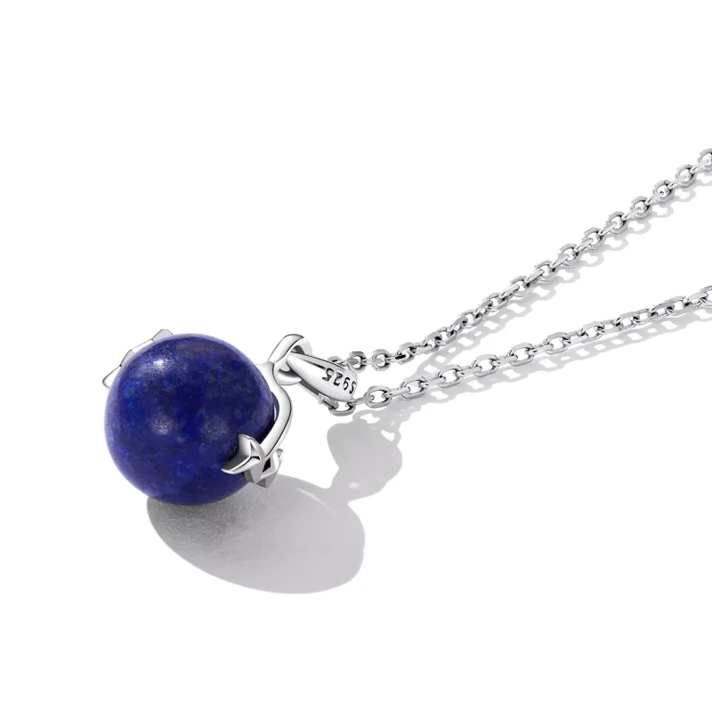 (resim) Pandora Tarzı Lapis Lazuli Meteor Kolye - SCN480 - Görüntüle 4