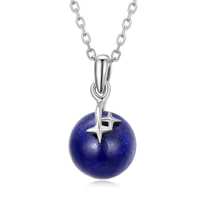 (resim) Pandora Tarzı Lapis Lazuli Meteor Kolye - SCN480