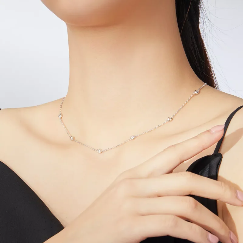 (resim) Pandora tarzı Romantik Parlaklık Zincir Kolye - SCN393 - Görüntüle 6