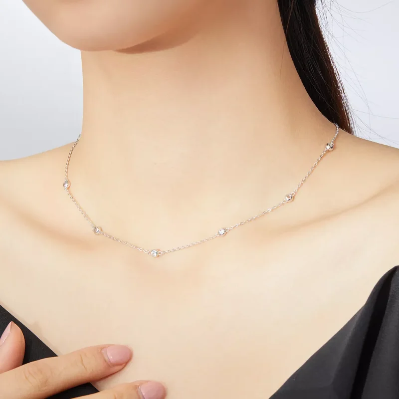(resim) Pandora tarzı Romantik Parlaklık Zincir Kolye - SCN393 - Görüntüle 7
