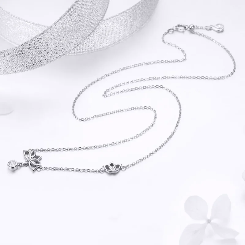 (resim) Pandora tarzı taze lotus Kolye - BSN012 - Görüntüle 3