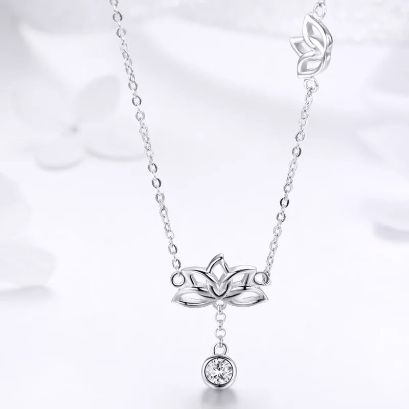 (resim) Pandora tarzı taze lotus Kolye - BSN012 - Görüntüle 4