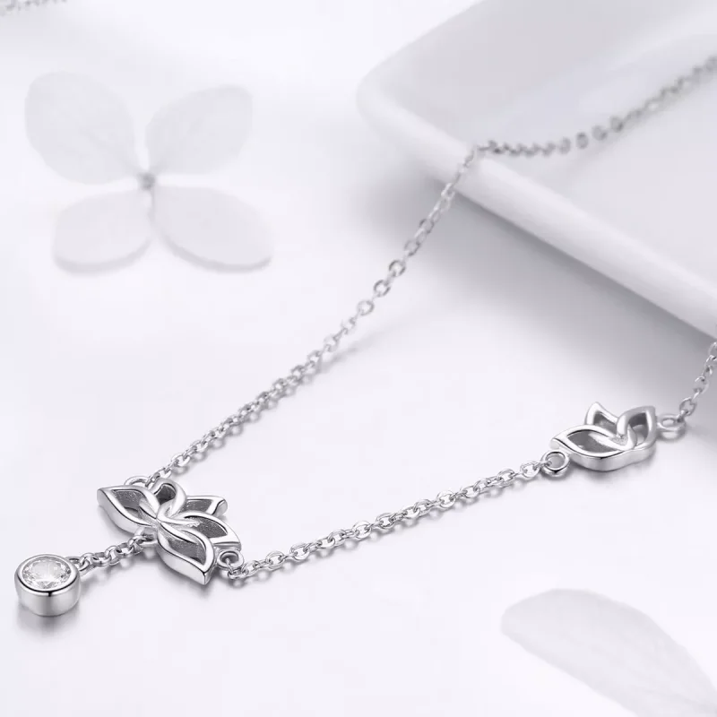 (resim) Pandora tarzı taze lotus Kolye - BSN012 - Görüntüle 5