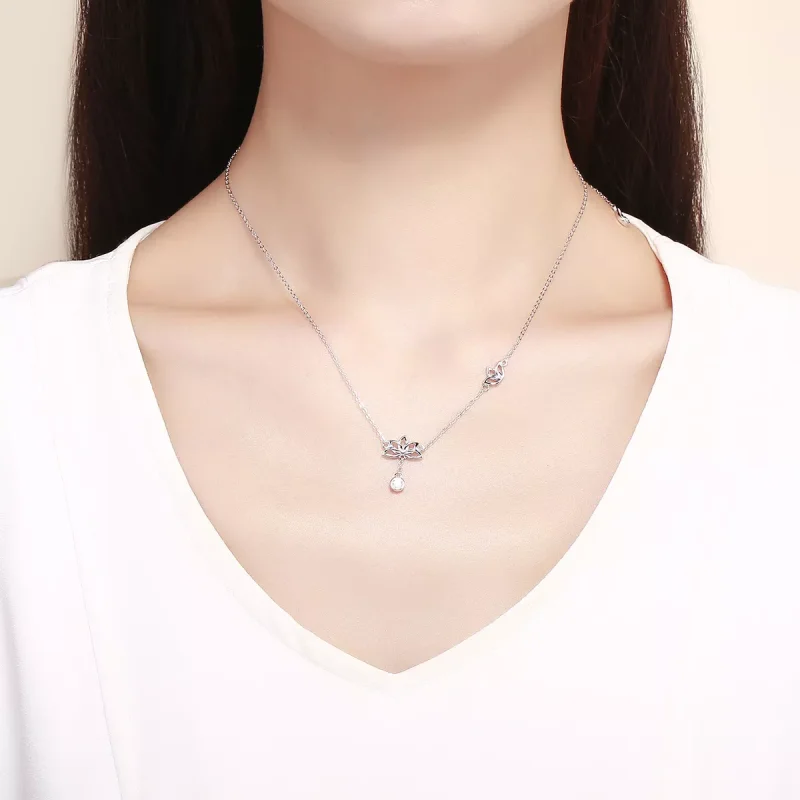 (resim) Pandora tarzı taze lotus Kolye - BSN012 - Görüntüle 6