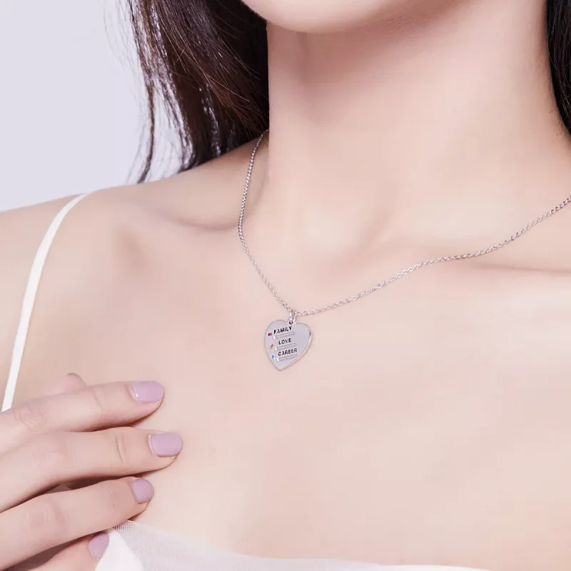(resim) Pandora tarzında Aşk Dili Kolye - BSN058 - Görüntüle 7