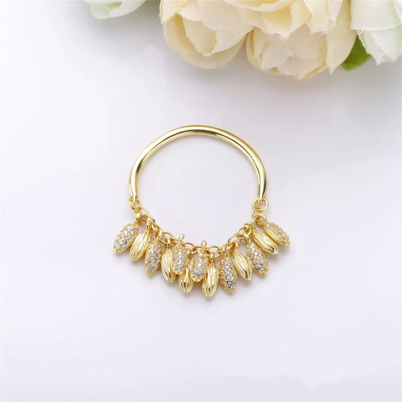 (resim) Pandora 14k altın kaplama Sınırlı Sayıda Tohum Çemberi Kolye - 367683CZ - Görüntüle 2