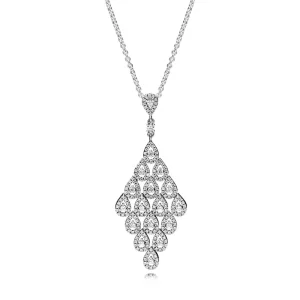 (resim) Pandora basamaklı çekicilik Kolye - 396262CZ-80