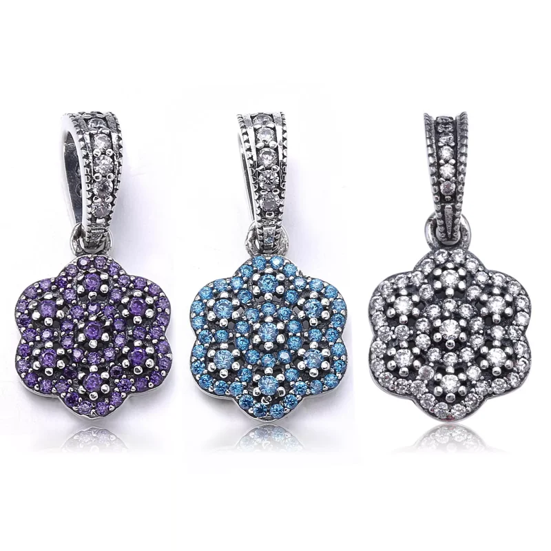 (resim) Pandora kristalize çiçek Kolye Ucu - 390392cz - Görüntüle 2