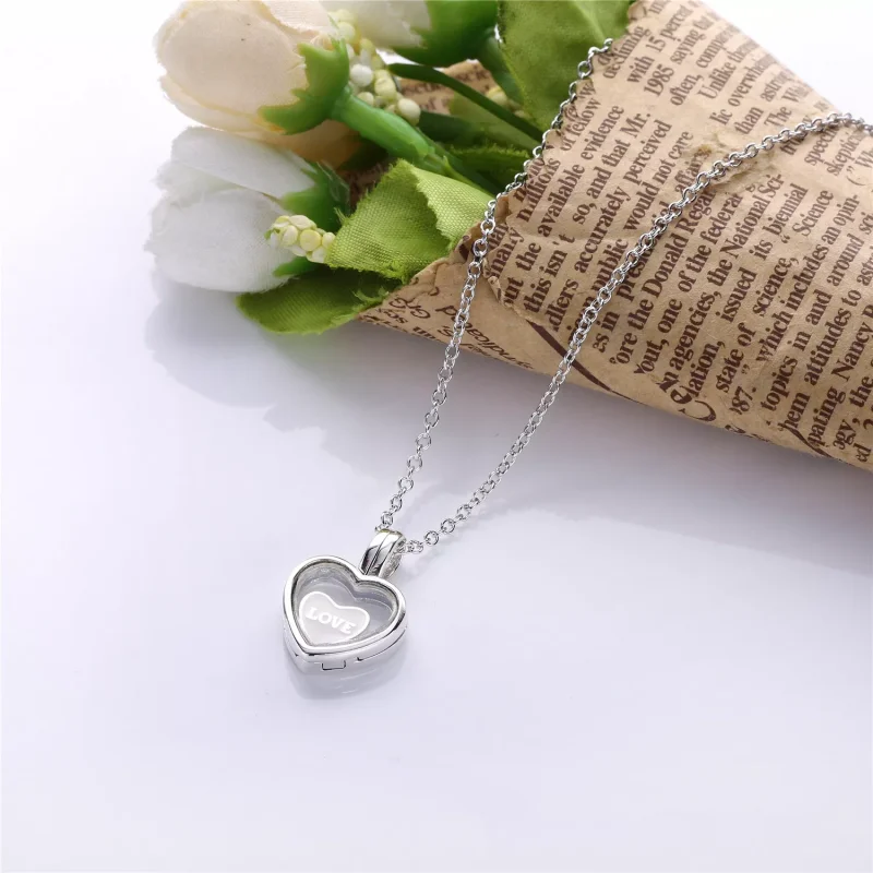 (resim) Pandora Yüzen Kalp Madalyon Yüzer Madalyon Kolye Kolye - 590544A - Görüntüle 4