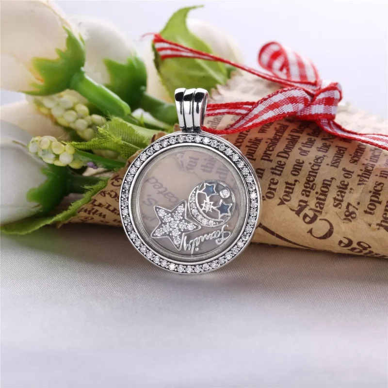 (resim) Pandora Yüzer Madalyon Yüzer Madalyon Kolye Kolye - PJ00288-1 - Görüntüle 2