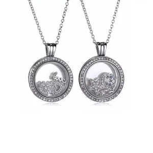 (resim) Pandora Yüzer Madalyon Yüzer Madalyon Kolye Kolye - PJ00288-1