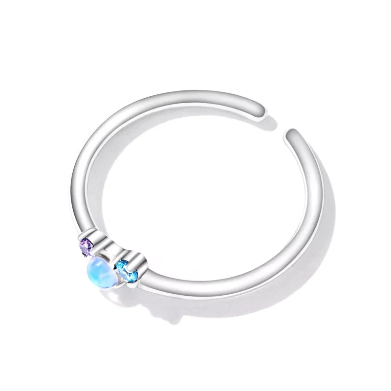 (resim) Pandora Stil Renkli Aytaşı Açık Yüzük - SCR824 - Görüntüle 4