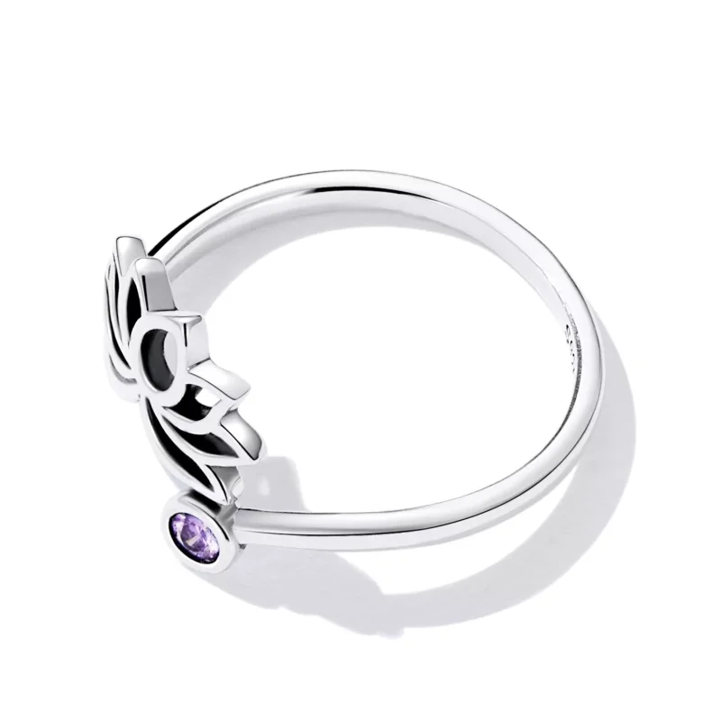 (resim) Pandora Stili Basit Lotus Açık Yüzük - SCR821 - Görüntüle 4