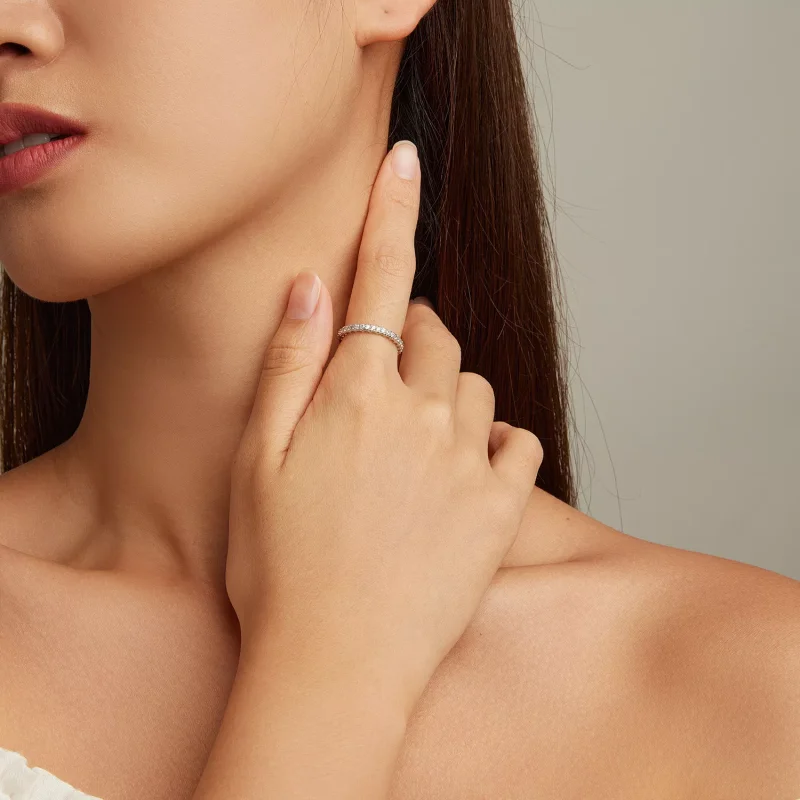 (resim) Pandora Stili Desenli Renkli Zirkonyum Yüzük - BSR277 - Görüntüle 4