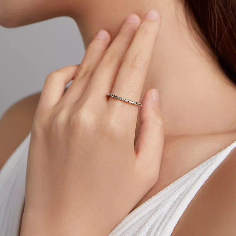 (resim) Pandora Stili Onurlu Kraliçe Halo Yüzük - SCR740-YE - Görüntüle 2