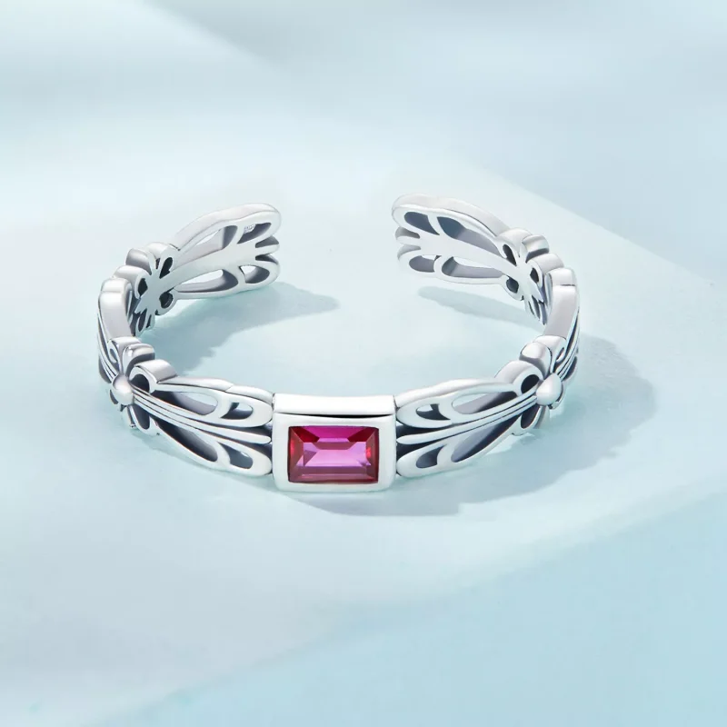 (resim) Pandora Stili Retro Desen Açık Yüzük - SCR880 - Görüntüle 3