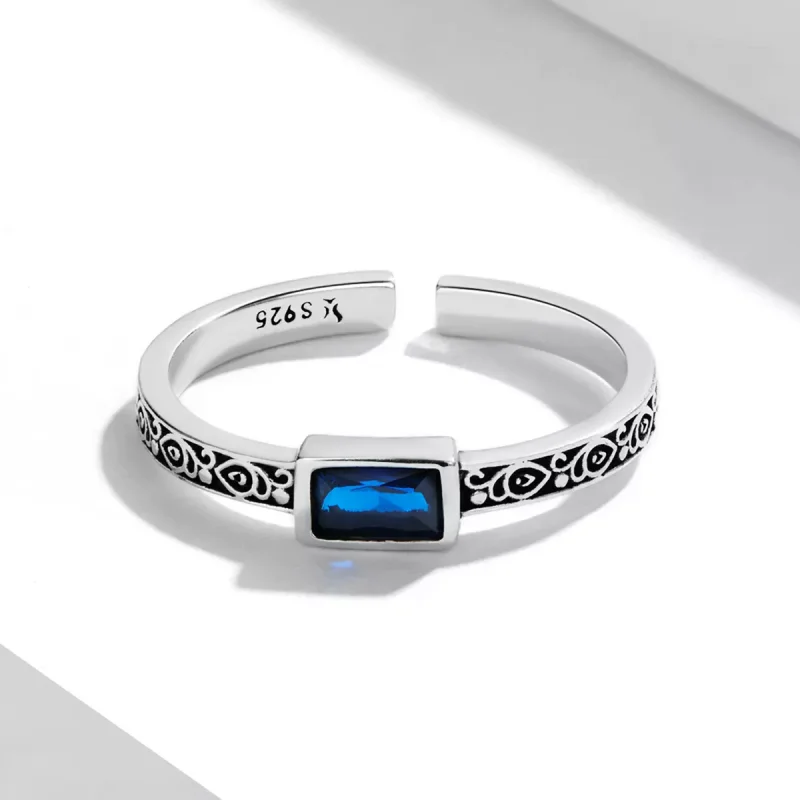 (resim) Pandora Stili Retro Desen - Zirkonyum Açık Yüzük - SCR768 - Görüntüle 3